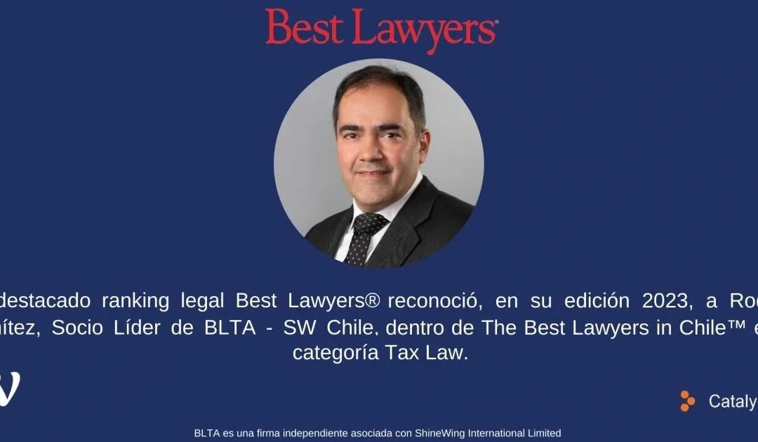 Ranking de The Best Lawyers reconoce a Rodrigo Benitez