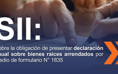 SII: sobre la obligación de presentar declaración anual sobre bienes raíces arrendados por medio de formulario Nº 1835