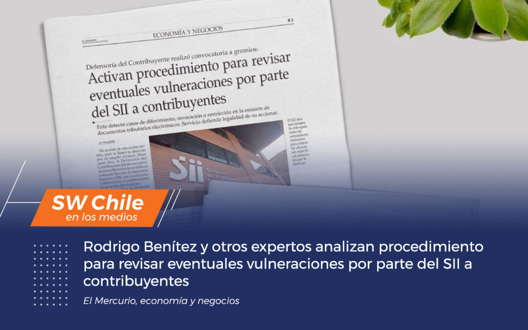 Rodrigo Benítez y otros expertos analizan procedimiento para revisar eventuales vulneraciones por parte del SII a contribuyentes