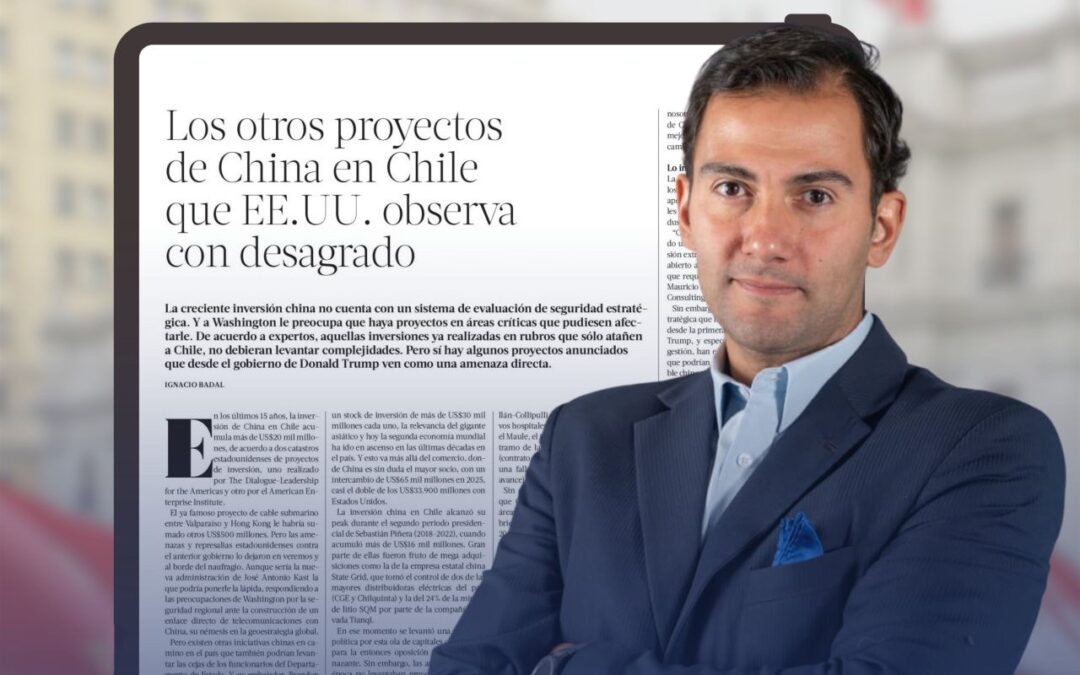 Proyectos de China y Chile que EE.UU observa con desagrado.